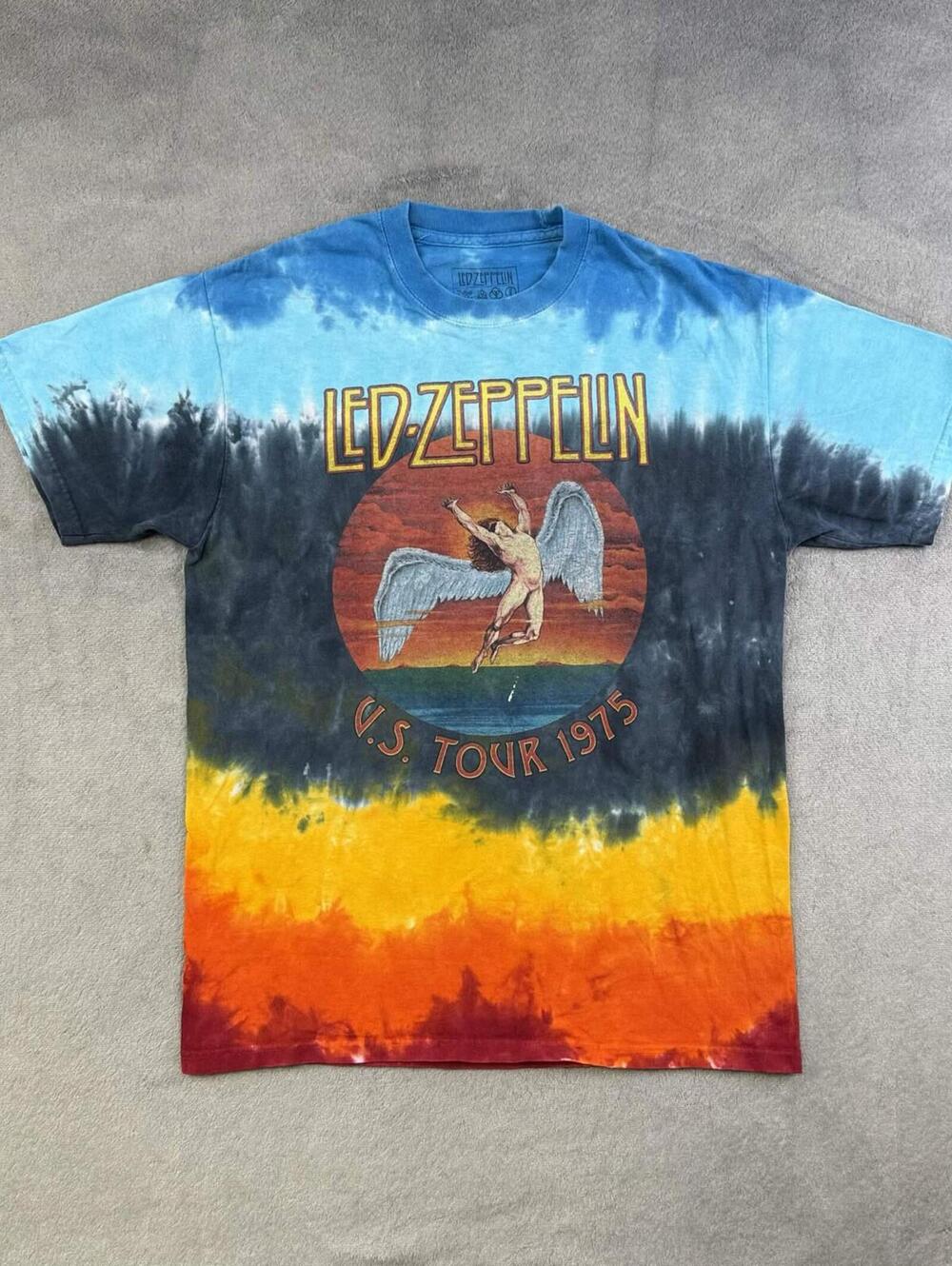 Led Zeppelin 1975 US Tour Swan Song Tie Dye Tee